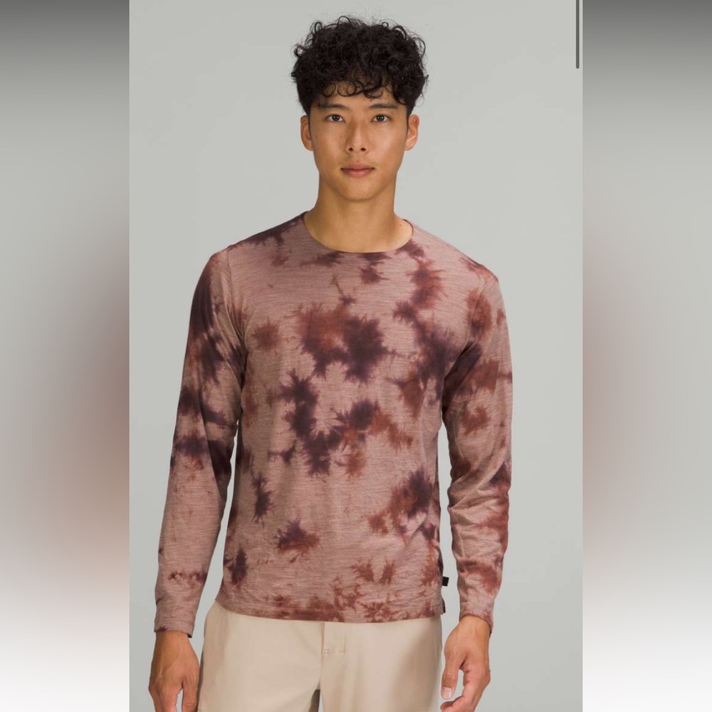 NWOT Lululemon Lab Wool-Blend Tie Dye Long Sleeve Shirt